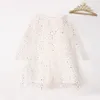 Robe d'anniversaire pour bébé, avec manches, Costume de princesse, tunique pour filles, vêtements brillants pour enfants, robes de fête