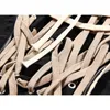[EAM] Haute Taille Élastique Noir Bandage Split Joint Irrégulier Demi-corps Jupe Femmes Mode Marée Nouveau Printemps Été 2020 1W912 T200712