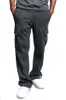 Mężczyźni Designer Loose Joggers Solid Color Track Spodnie Casual Spodnie Moda Sport Cargo Kieszenie Spodnie Plus Rozmiar