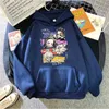 Manga Demon Slayer Anime Imprimer Sweats à capuche Homme Oversize Polaire Poche Pull à capuche Vintage Dessins animés Sweat à capuche Punk Anime Sweats à capuche H1227