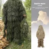 Conjuntos de caça Roupas Camuflagem Bionic Ghillie Suits Adultos Scouting Birdwatch Terno Calças Com Capuz Jacket1