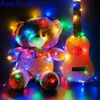 1m 2m 3m 5m 10m LED Stringa Fata Luci Fata Batteria a batteria Filo di rame Chirtmas Party Decorazione di nozze