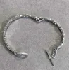 Bracelet punk de qualité de luxe avec design creux et diamant scintillant pour femme, bijoux de mariage, cadeau en platine plaqué or rose 18 carats PS3981A