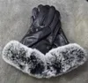 Kvinnor Winter Fur äkta läder softs varm sexig drive damer fårsmink sammet päls fuzzy kör bröllop brud pekskärm handove9855887