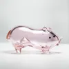 petit tuyau transparent rose mini mignon petit cochon cuillère à main fumée tuyau à main dab plate-forme pétrolière Pyrex bong 1757623