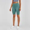 2024 Lululemeni Yoga Alinhe shorts de altura de cintura alta Tennis Golf Sports Hotty Hot Leggings Fiess Capris Women Running Fashion Gym calças BJ668