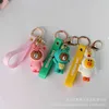 Keychains 3D Jungle Series Cartoon Brown Bear Key Chain Ins Mooie paar Girl -rugzak hanger