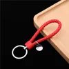 Weaving PU Leather Keychain Simple Style Car Key Pendant Creative Bag Key Rope Party Promotion Small Gift