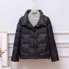 Spring and Autumn Down Jacket Women's Jackets Stand-Up Collar Coat for Women Light Outerwear Female Korean Tops 211221