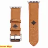 Fashion Designer Watch Straps for iwatch 38/40/41mm 42/44/45mm Series 1 2 3 4 5 6 7Top Quality Leather Smart Bands Deluxe Wristband Watchbands Wearable Accessories