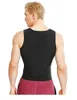 Kvinnliga män termo skjorta svett bastu tank tops kropp shapers midje tränare slant väst fitness formmodeller modellering bälte2818548