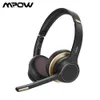 MPOW HC5 Bluetooth 5.0 Kulaklık Kablosuz Kablolu 2 in 1 Kulaklık Kulaklık CVC 8.0 Çağrı Merkezi Sürücü Ofisi için Gürültü MIC