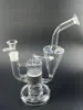 Clear/Black Glass Water Bong Hookah with Honeycomb Filters Smoking Pipe Tobacco Accessories