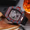2020 New 6-Pin Watch Limited Edition Men 's Watch Top Luxury Full-Featured Quartz 시계 실리콘 스트랩 Hombre Gift240Q