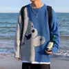 Zazomde Jumper Sweter Mężczyźni zimowi ciepły ścieg pullover harajuku anime topy potu świąteczne estetyczne ubrania gotyckie Hipster 220108