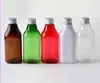 Vorratsflaschen, Gläser im Großhandel – 200 ml transparente PET-Flasche mit Aluminium für Kosmetikverpackungen1