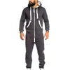 Homens Garment Pijama Playsuit Zipper Hoodie Masculino Onesie Camuflagem Impressão Macacão Streetwear Macacões 211230