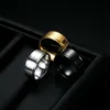 New Brand Simple Black/Silver Color/Gold Color Stainless Steel Wedding Rings For Men Women Fashion Jewelry Wholesale