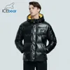 IceBear New Winter Men's Down Jacket Wysokiej jakości modny bawełniany płaszcz marki męskiej odzieży MWY20953D 201026