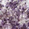 Cheap Natural Amethyst 4mm Cube With Through Hole Loose Beads Gemstones For Jewelry DIY 100pcs lot263L6788852