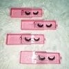 empty lighter pink luxurys custom packaging box with gold stamping logo made by professional eyelash factory1657130