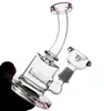 6 En Verre Bongs Mini Poignée Rose Tube Filtre Narguilé Filtre Inséré Dab Rig Tuyaux D'eau Cyclone Bongs En Verre Couleur Assortie Sur Demande