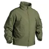 Зимняя военная флисовая куртка мужская мягкая оболочка тактическая водонепроницаемая армия камуфляж пальто Airsoft одежда многокамные ветровки 201118