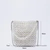 ZA Pearl Beaded Bag White Fairy Portable Messenger s mit Kette Damen Geldbörsen und Handtaschen Cross Body Woman 220224