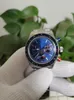 2021 haute qualité BP 4130 40MM cadran bleu en acier inoxydable chronographe mouvement automatique série classique montres pour hommes montres