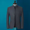 Schinteon Men New Spring Blazer Jacket Stand Collar Slim Fit Outwear Smart Casual High Quality Chinese Tunic Suit LJ201103
