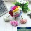 6pcs Silk Stamen Artificial Flower Bouquet Wedding Party Decoration DIY Handmade Wreath Gift Scrapbooking Craft Fake Flowers