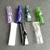 Mini Glass Filter Tips mouthpiece 40mm Smoking Accessories for Dry Herb Tobacco Cigarette Holder Thick Pyrex Water bong oil rigs hookahs