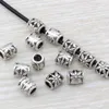 200Pcs Antique Silver Alloy Daisy Barrel Spacer Beads 7x8mm For Jewelry Making Bracelet Necklace DIY Accessories D11