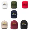 luxury-I CAN'T BREATHE Letters Designer Baseball Cap Ball Caps for Man Woman Adjustable Brand Hats Street Hat Beanies Highly Quality 7 Color