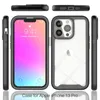 2in1 مرفوع الحامي المصد الحامي Crystal Gel Phone for iPhone 14 13 Pro Max 12 11 XS Max 7 8Plus Cove Comple Conckt-knock prochproof cover