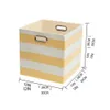 Cube Canvas Fabric Folding Storage Box Toy Storage Organizer Chest for Kids Living Room Nursery Playroom Closet Etc Organizers Y1113