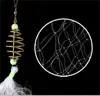 Nylons Nets Trap Fishing Gear No Fishhook Polygon Net Gold Plated Spring Round Ball Outdoors High Quality 1 7lo L2