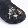 مصمم الأحجار الكروك سحر للأحذية MetaSL ديكورات Bing الفاخرة المعدنية عالية الجودة مع سحر حذاء تصميم الماس