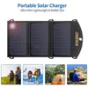 الولايات المتحدة Stock Choetech 19W شاحن الهاتف الشمسي المزدوج منفذ USB التخييم لوحة الشمسية المحمولة شحن متوافق مع SmartPhoneA41 A51 A48 A10