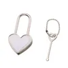 Party Sublimation Wishing Lock Luggage Padlock Valentine's Day Locks Heat Transfer Padlocks Heart-shaped Square Round Padlock GCE13805