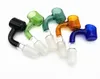 Tjock Glass Bongs Banger Club Banger Nail Domeless Tjock Male Female Banger Nail 14mm 18mm Glass Bowl Rökningstillbehör Glasoljeriggar