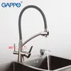 GAPPO Rubinetti della cucina in ottone lavello filtro rubinetto della cucina acqua di rubinetto miscelatore rubinetto dell'acqua potabile torneira para cozinha T200424