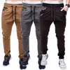 Pantalons pour hommes Mens Large Camouflage Couture Ceinture Ceinture Casual Couleur Correspondant Style Joggers pour Men278t