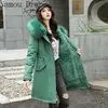 Women's Down & Parkas South Korean Version Of Loose Medium And Long Hair Collar To Overcome 2022 Winter Tooling Cotton Coat Thick Luci22