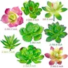 24 Pack Kunstmatige Succulents Plant Tuin Miniatuur Fake Cactus Bloemen DIY Home Fake Succenten Nepplanten Faux Succulents 1029