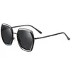 Polarized Sunglasses Female Hollow Square Large Frame Sun Glasses Lenses Driving Eyewear For Women UV4001