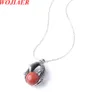 Wojiaer Natural Tigers Eye Rose Quartz Stone Opal Men Pendants Retro Dragon Claw Bare Bead Boho подарок Diy Bn310