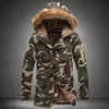 Зимняя куртка мужчины камуфляж армия густое теплое пальто мужское паркаловое пальто мужское модное капюшон Men M-4xl Plus Size 201127