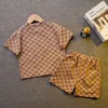 Bebek Giyim Setleri Çocuk Moda Erkek Kız Karikatür T-Shirt Şort 2 Adet/takım Toddler Rahat Giyim Çocuklar Eşofman