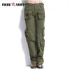 Grande tamanho Calça de carga mulheres inverno roupas militares calças táticas multi-bolso algodão algodão sweatpants exército verde calças 201228